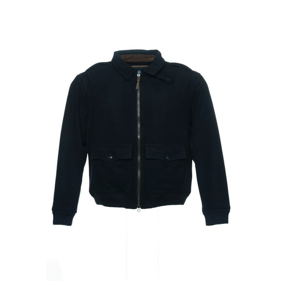 Polo by Ralph Lauren Men's Wool Blend Bomber Jacket (2XLarge, Black)