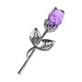 thumbnail image 2 of Ramo de rosas con diamantes de imitación, centro de mesa, regalo de flores, flores de para festivales, Valentín, esposas, mamás y mujeres. Púrpura, 2 of 8