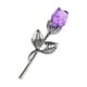 thumbnail image 2 of Decoración de flores de rosa con diamantes de imitación, centro de mesa, decoración del hogar, flor de cristal para Púrpura, 2 of 9