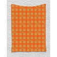 thumbnail image 1 of Yellow Damask Tapestry, Eastern Style Abstract Interlaced Motif as Repeating Pattern, Wall Hanging for Bedroom Living Room Dorm Decor, 60W X 80L Inches, Orange Sepia and Yellow, by Ambesonne, 1 of 2