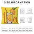 thumbnail image 6 of ARISTURING Hello Summer Tropical Lemon Juice Glasses and Fruits Pillow Case Cushion Cover Sofa Decorative 2 pcs, 6 of 6