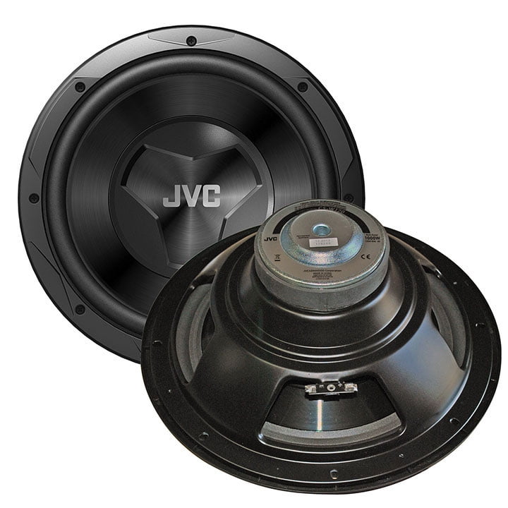 JVC CSW120 1000W 12Inch W Series Single 4 ohm Car SubwooferSet of 1