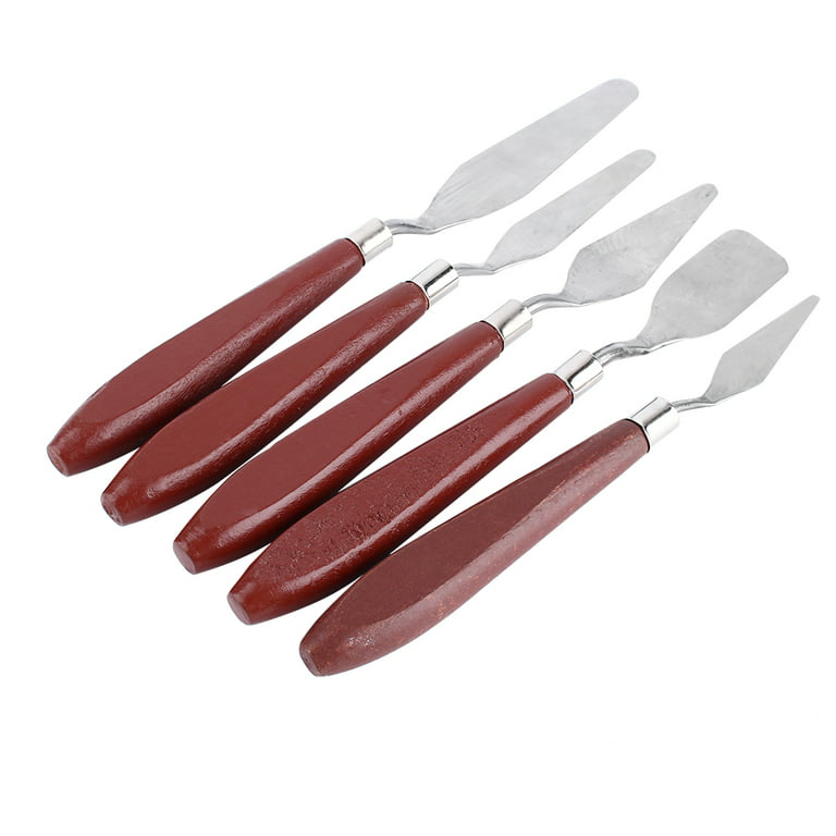7 Pcs Stainless Palette Knife Scraper Spatula Set For Artist Oil
