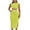 Yellow, variant on Tbopshirt Women's 2 Piece Outfits Women's Summer Comfortable And Gentle Solid Sleeveless Top With Half Length Skirt Set Wide Leg Pants