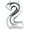 2, variant on Efavormart Silver 40" tall Alphabet Letters / Number Foil Balloons Birthday Party  Decorations Graduation New Year Party Supply - 3