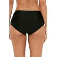 thumbnail image 6 of Solid Ruched Bikini Bottoms for Women High Cut Black Swimsuit Bottoms, 6 of 6