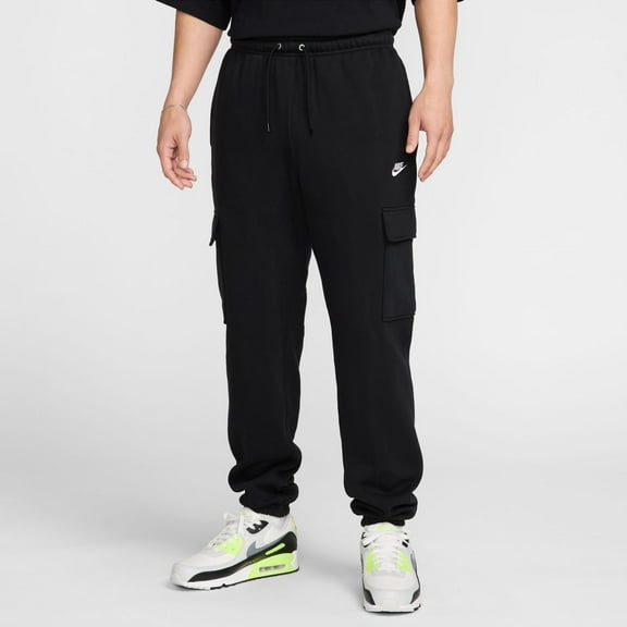 Men's Nike Club Cargo Pants Color: Black Size: M