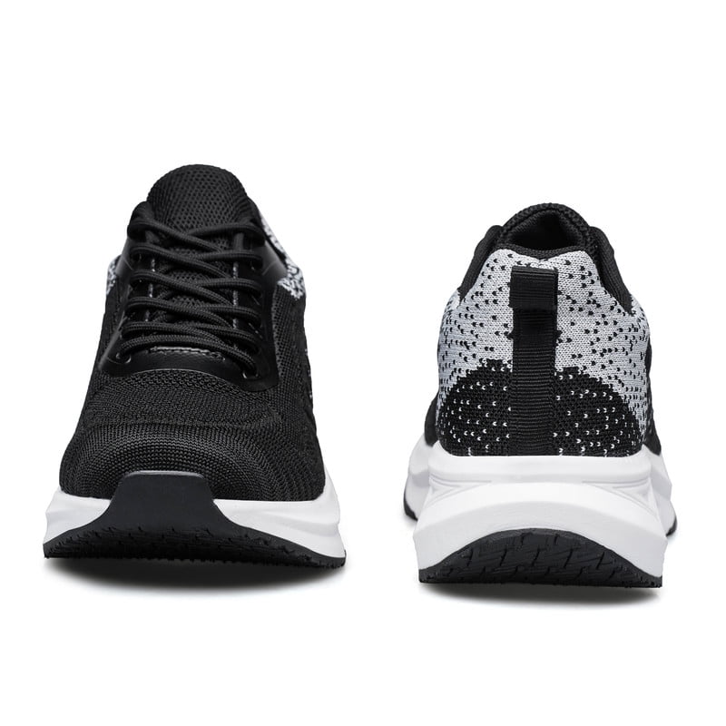 YHOON Mens Running Shoes Slip on Comfortable Lightweight Running Shoes Tennis Workout Training Sneakers Black Size 7