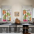 thumbnail image 4 of Botanical Paradise Hawaiian Kitchen Curtains Set 27.5x36in Polyester Valance and Tiers, Floral Leaves Window Curtains for Summer Home Kitchen Decor, 4 of 6