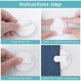thumbnail image 4 of 4 Pack Clips de Rideau de Douche avec Garde-Eau, Clips de Rideau de Douche Auto-Adhésifs Petits Clips de Fil pour Douche Suspendue Camping-Car Chris, 4 of 5