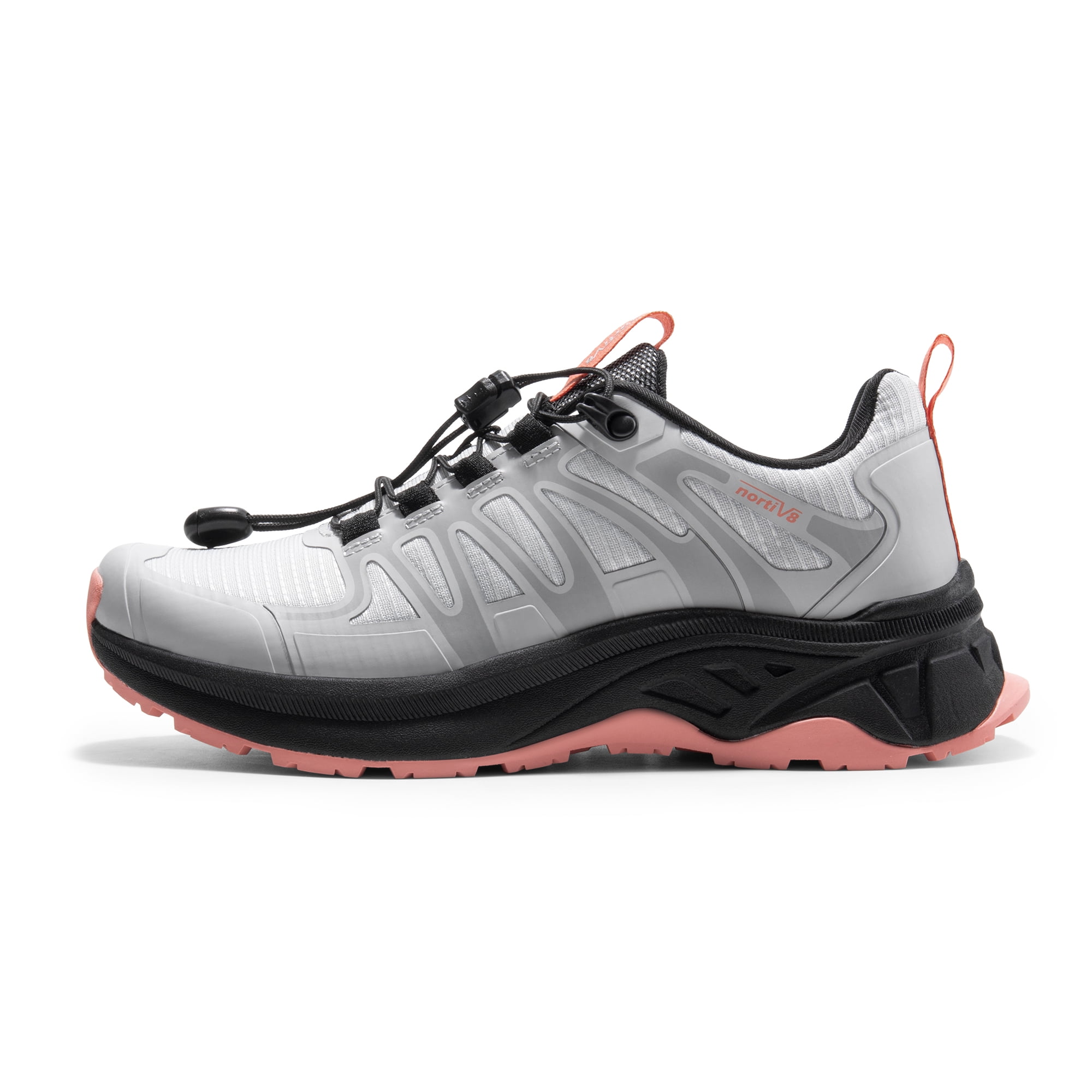 NORTIV 8 Women's Quick Laces Hiking Shoes Lightweight Walking Outdoors Trekking Trails Camping Casual Sneakers
