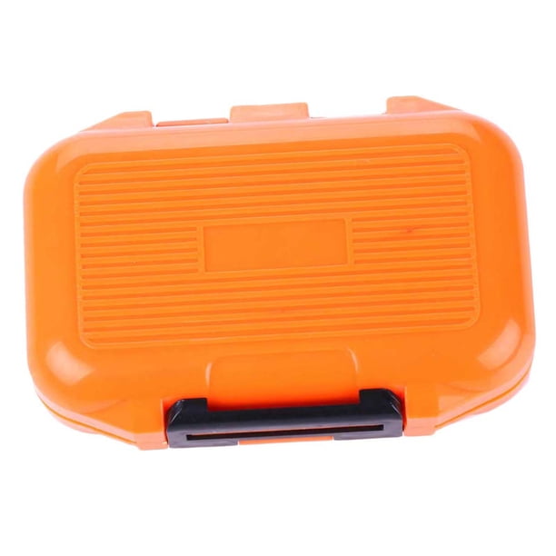 Caja de pesca impermeable con múltiples compartimentos para accesorios de pesca Naranja s