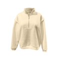 thumbnail image 6 of Shirts for Women Dressy Casual Women's Autumn And Winter Stand-up Collar Solid Color Fashion Zipper Casual Loose Fleece Top Sweatshirt, 6 of 6