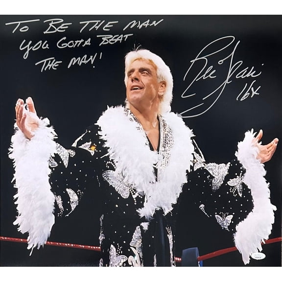 Ric Flair Signed Autographed 18x20 Photo JSA Authenticated To Be The Man #1