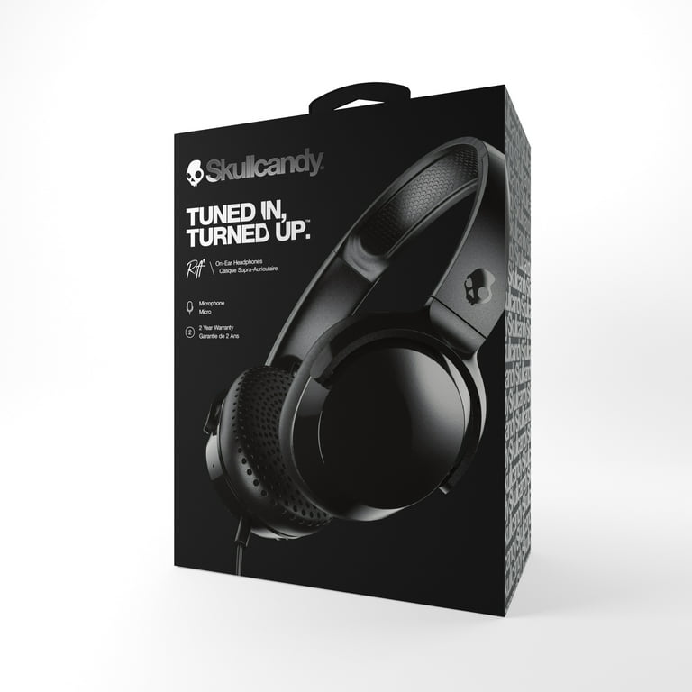 involveret prinsesse Tutor Skullcandy Riff Wired On-Ear Headphones with Mic | Ultra-Durable Headband |  Collapsible Design | 3.5mm Aux - Walmart.com
