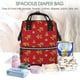 thumbnail image 5 of Fotbe Gingerbread Man Mochila Maternidad - Lona de Sarga Impermeable, Mochila de Pañales de Gran Capacidad con Múltiples Bolsillos y Correas Ajustables, 5 of 6