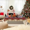 thumbnail image 5 of sruoe Tablecloth, 54 X 108in Christmas Tablecloth, Waterproof Machine Washable Foldable Red Rectangle Tablecloths, Table Cloth for Dining, Home, Party Decor, PE, 5 of 6
