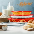 thumbnail image 7 of NutriChef 4 Sets Glass Bakeware - High Borosilicate Rectangular Glass Baking Dish W/ Red PE Lids, 7 of 7