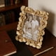thumbnail image 4 of Marco fotográfico de hoja de resina ginkgo 6x6 in | Oro, Plata | Montaje decorativo de mesa o de pared | Diseño de relieve 3D, resistente a las fracturas duraderas | Fácil de limpiar, acento de lujo, 4 of 6