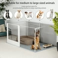 thumbnail image 2 of BingoPaw Dog Clear Playpen Fence Kennel Pet Birthing Whelping Box with Waterproof Fertility Pad, 6 Panels, 32" Extra Tall, 2 of 11