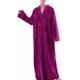 thumbnail image 4 of Bata de baño larga de felpa con cremallera para mujer, suave y esponjosa, ideal para dormir, 4 of 5