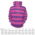 thumbnail image 2 of Pink And Purple Stripes 3d Sweatshirts Hoodie Fashion Casual Personality Men's Women Street Hoodie Pullovers Long Sleeve Comfortable Top, 2 of 6