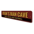 thumbnail image 4 of Beer Snacks & Football Novelty Sign, Metal Wall Decor - 4x18 inches, 4 of 4
