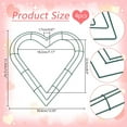 thumbnail image 2 of 4 Pcs Heart Wire Wreath Frame Metal Flower Wreath DIY Hoops Iron Wreath Making Form Hanging Decoration Garland Making Rings DIY, 2 of 6