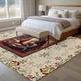 thumbnail image 4 of 5'x8' Area Rugs, Christmas Santa Indoor Outdoor Area Rug for Living Room Bedroom, Xmas Bells Berry Botanical Farmhouse Washable Bathroom Rugs Kitchen Floor Carpet Mats Home Decor Aesthetic, 4 of 8