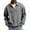 Gray, variant on Mens Quarter Zip Sweater Long Sleeve Cable Knit Neck Polo Soft Casual Pullover Sweaters Gray L