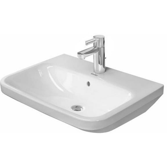 Duravit 231960-1Hole Durastyle 23-5/8" Rectangular Ceramic Wall Mounted Bathroom Sink -