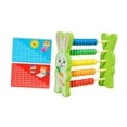 thumbnail image 2 of Milaget 5 Row Wooden Abacus for Kids Addition and Subtraction Children Math Game Toy Bunny Shaped, 2 of 9
