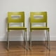 thumbnail image 5 of Ilios Innova | Set de 4 Sillas Valenia Modernas para Comedor y Restaurante, Diseño Minimalista Apilable de Polipropileno y Aluminio, Resistentes a la Intemperie, Uso Interior y Exterior, Color Verde, 5 of 9