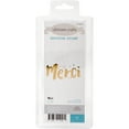thumbnail image 1 of Ultimate Crafts Sweet Sentiments Hotfoil Plate 2.6"X1.4"-Merci, 1 of 1