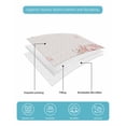 thumbnail image 5 of Quilts Twin Size Bedding Set, Pink Floral Blossom Lightweight Quilted Comforter, Farmhouse Spring Wildflowers Soft Reversible Bedspread Coverlet with Pillow Covers for All Season, 68" x 86", 5 of 7