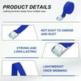 thumbnail image 3 of 1" x 13 ft Lashing Strap with Buckles, 2 Pcs Cam Buckle Tie Down Straps Cinch Straps Up to 551 lbs, Blue, 3 of 7