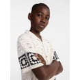thumbnail image 4 of Weekend Academy Boys Crochet Button Shirt with Short Sleeves, Sizes 4-18, 4 of 5
