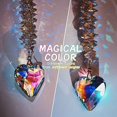 thumbnail image 3 of Atrapasueños de cristal de corazón de color AB de 45 mm, prisma hecho a mano para hacer arcoíris, decoraciones para ventanas colgantes para interiores y exteriores, regalos para mujeres, mamás y niño, 3 of 5