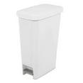 thumbnail image 2 of 10588004 Slim Stepon Wastebasket, White, 11 Gallon, 2 of 2