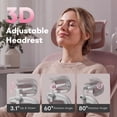 thumbnail image 4 of Ninecer Ergonomic Mesh Office Chair with Memory Foam Seat, Computer Desk Chair with Adjustable Lumbar Support & 3D Headrest, 90°Flip-up Arms, Pink, 4 of 9