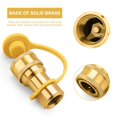 thumbnail image 3 of WADEO 1/2 Inch QDD LP Gas Quick Connect Fittings with Male Insert Plug, 1/2 Inch Natural Gas Propane Quick Disconnect Kit, NOT 3/8, 3 of 8