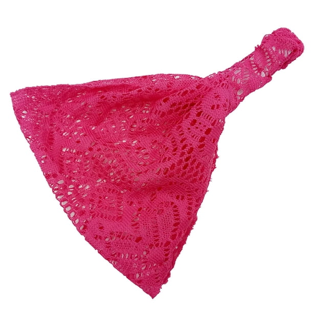 Fiudx Diadema de Encaje, Elegante Accesorio de Moda para Mujer con Banda Elástica, Bufanda Versátil con Diseño Hueco, 11 Opciones de Color, Aspecto Elegante, Perfectas Aventuras Al Aire Libre, Regal