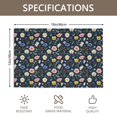 thumbnail image 3 of Placemat, Pioneer Flower Floral Print Pattern Place Mats Table Mat Set Of 2, PVC Washable Placemats for Party Kitchen Dining Decoration, 18x12 Inch, Fade Resistant, 3 of 6