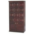 thumbnail image 2 of Humidor Supreme Quality Importers Trading Commercial Cigar Locker, 12 Slotted Raised Panel Sectionals, Completely Lined with Premium Kiln Dried Spanish Cedar, Mahogany, 2 of 2