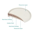 thumbnail image 5 of Mainstays Size 10" x 7" Carbon Steel Non Stick Mini Roaster Pan, Cream, 5 of 9