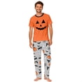 thumbnail image 3 of Grblisyd Halloween Family Matching Pajamas Sets Pumpkin Print Short Sleeve Top & Pants Two Piece Set Sleepwear Pjs, 3 of 8