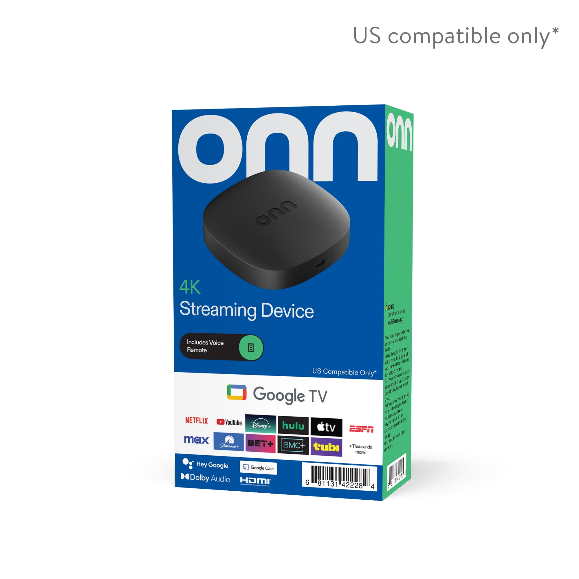 Google Chromecast - 4K HDR Streaming Device with Google TV