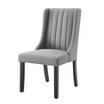 thumbnail image 3 of Side Dining Chair, Set of 2, Fabric, Light Grey Gray, Modern Contemporary Urban Design, Kitchen Room Cafe Bistro Restaurant Hospitality, 3 of 9
