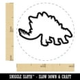 thumbnail image 2 of Stegosaurus Dinosaur Outline Self-Inking Rubber Stamp Ink Stamper - Fuchsia Ink - Medium 1 Inch, 2 of 7