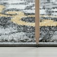 thumbnail image 4 of Transitional 2x8 Area Rug (2'3'' x 7'3'') Floral Dark Gray, Dark Gray Indoor Runner Easy to Clean, 4 of 8